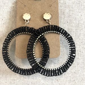Black and gold earrings
